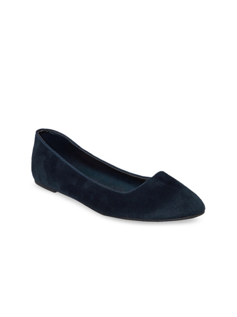 

Forever Glam by Pantaloons Women Navy Blue Solid Ballerinas