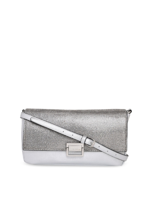 

ALDO Silver-Toned Textured Sling Bag