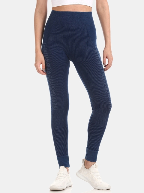 

Cherokee Women Blue Solid Skinny Fit Jeggings