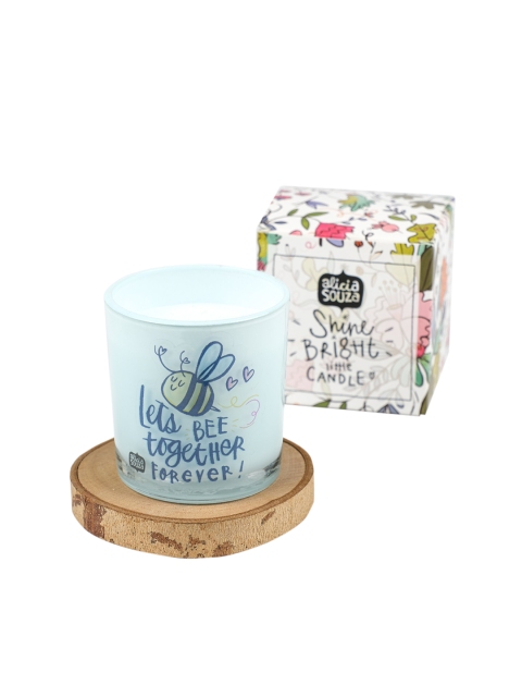 

Alicia Souza Bee Together Shot Glass Candle, Blue