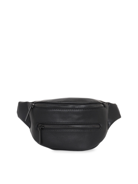 

ALDO Women Black Solid Medium Size Waist Pouch