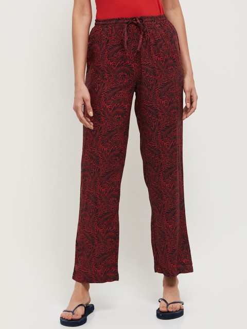 

Max Women Red Printed Lounge Pants