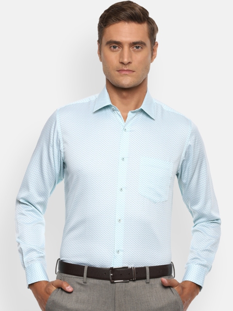 

Van Heusen Men Blue Regular Fit Printed Formal Shirt