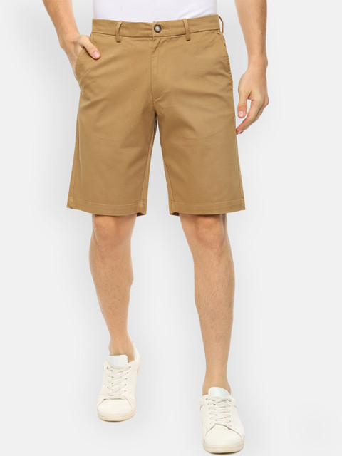 

V Dot Men Khaki Solid Regular Fit Regular Shorts