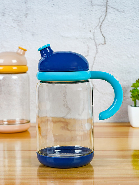

YOYOSO Set Of 2 Transparent & Blue Solid Oil Dispensers