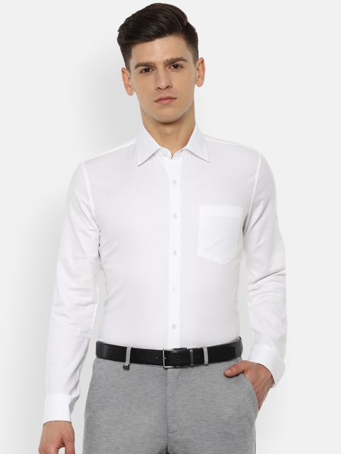 

Van Heusen Men White Slim Fit Solid Formal Shirt
