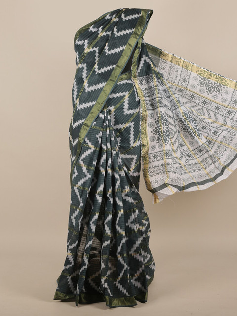 

Pothys Grey Printed Pure Cotton Saree