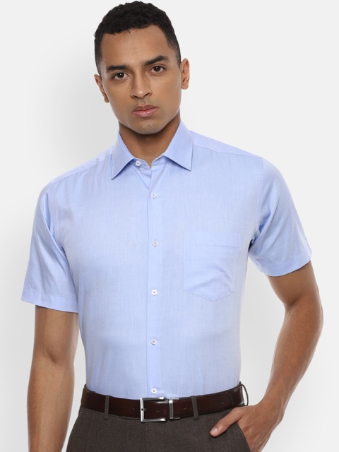 

Van Heusen Men Blue Regular Fit Solid Formal Shirt