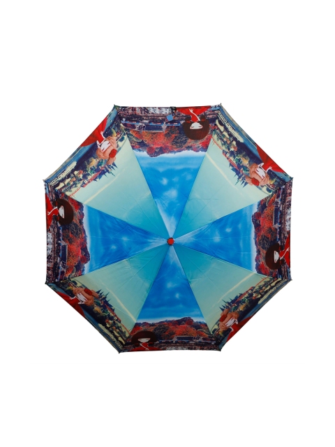 

LOOM LEGACY Blue & Red Printed 3-Fold Umbrella