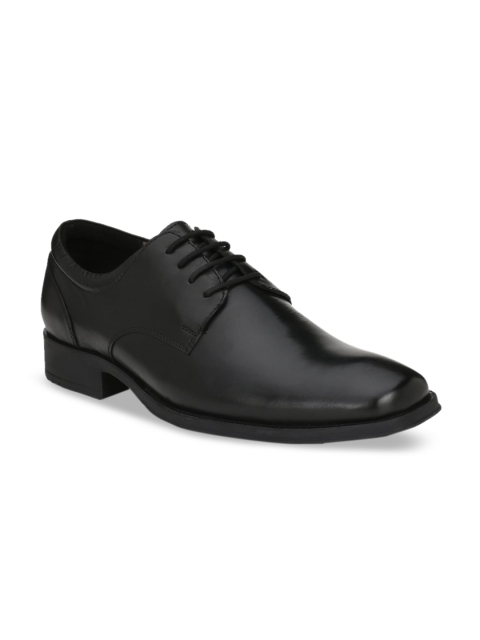 

Delize Men Black Solid Formal Derbys