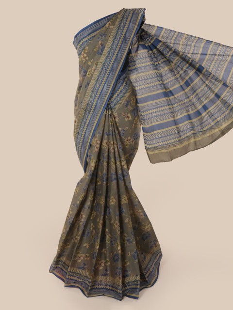

Pothys Green Printed Saree