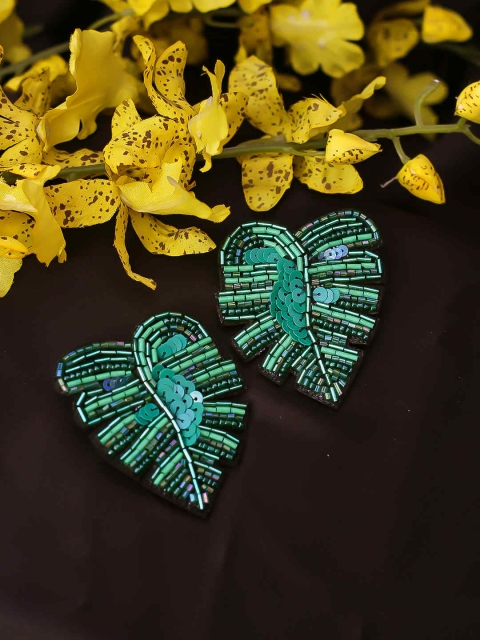 

Bellofox Green Contemporary Studs
