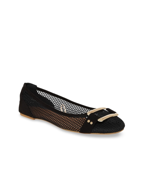 

Forever Glam by Pantaloons Women Black Fabric Ballerinas