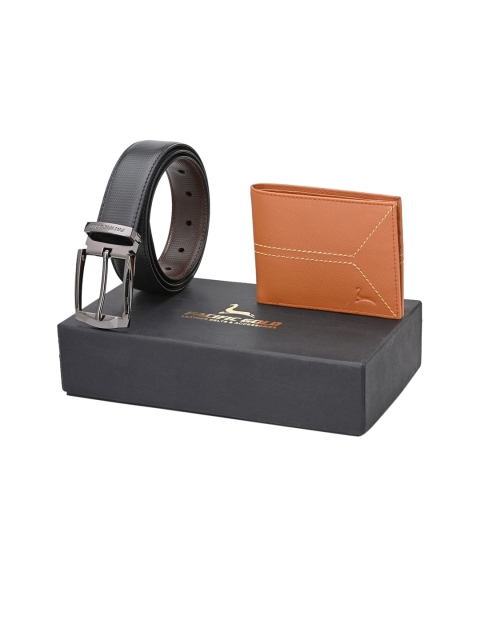 

Pacific Gold Men Black Brown Accessory Gift Set