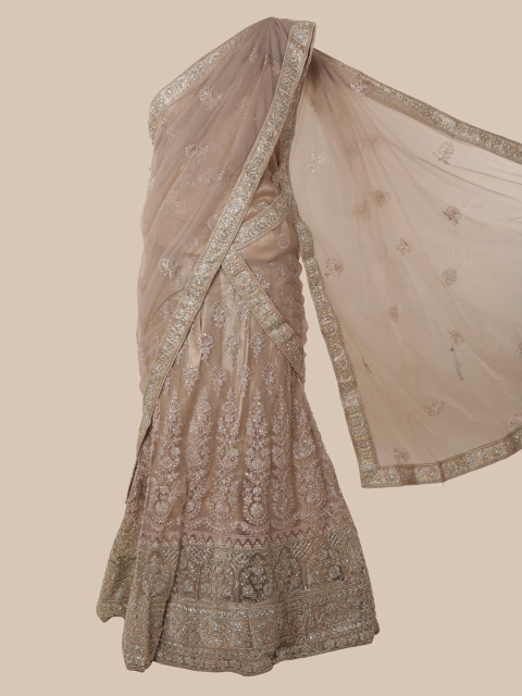

Pothys Grey Embroidered Net Saree