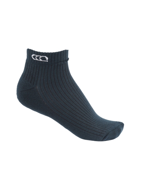 

Ajile by Pantaloons Men Dark Green Ribbed Ankle-Length Socks