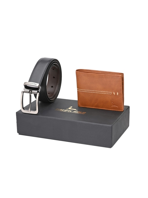 

Pacific Gold Men Black & Brown Solid Accessory Gift Set