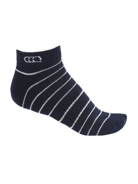 

Ajile by Pantaloons Men Navy Blue & White Striped Ankle-Length Socks