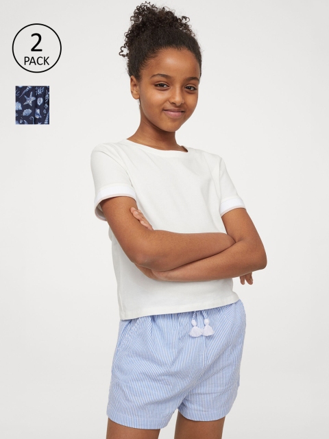 

H&M Girls Blue 2-Pack Shorts