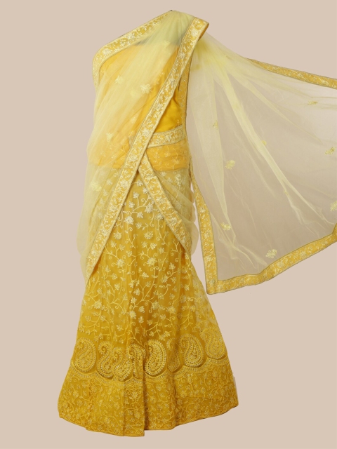 

Pothys Yellow Striped Saree