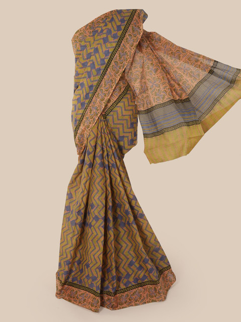 

Pothys Green Printed Saree