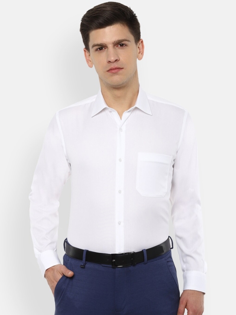 

Van Heusen Men White Pure Cotton Regular Fit Solid Formal Shirt