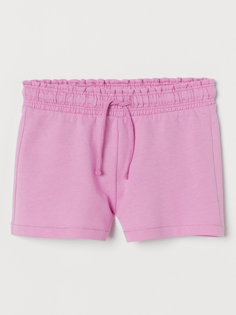 

H&M Girls Pink Sweatshirt Shorts