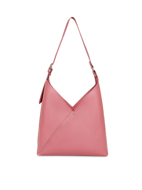 

HORRA Pink Solid V Love Hobo Bag