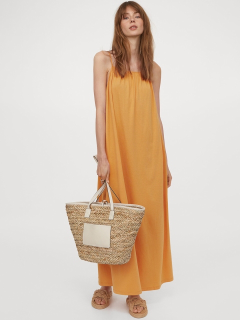 

H&M Yellow Sleeveless Maxi Dress