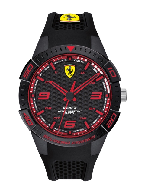 

SCUDERIA FERRARI Men Black Analogue Watch 0830747