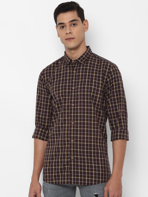 

Allen Solly Sport Men Brown Regular Fit Checked Casual Shirt