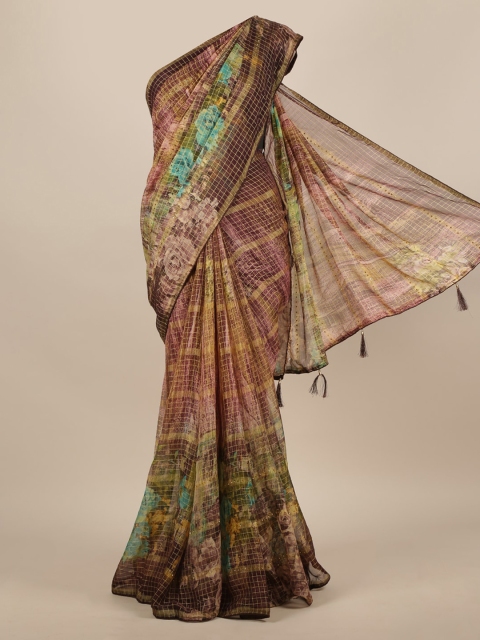 

Pothys Multicoloured Checked Saree, Multi
