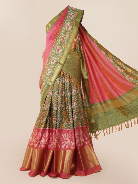 

Pothys Multicoloured Printed Art Silk Saree, Multi