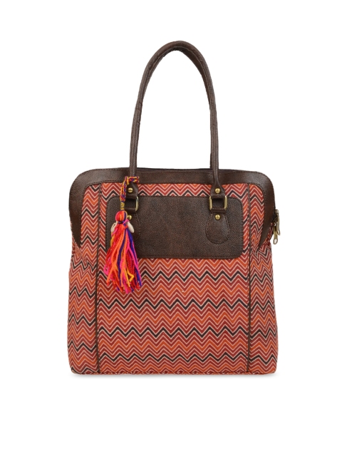 

Vivinkaa Multicoloured Printed Handheld Bag, Multi