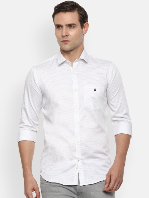 

Louis Philippe Sport Men White Slim Fit Solid Casual Cotton Shirt