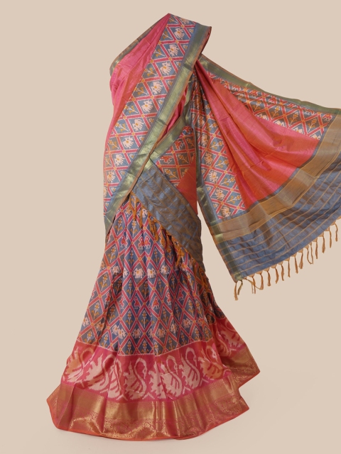 

Pothys Multicoloured Woven Design Art Silk Saree, Multi