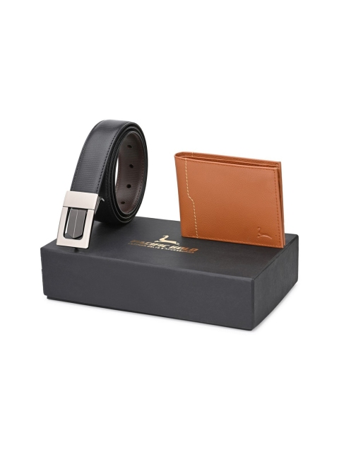 

Pacific Gold Men Black & Brown Solid Accessory Gift Set