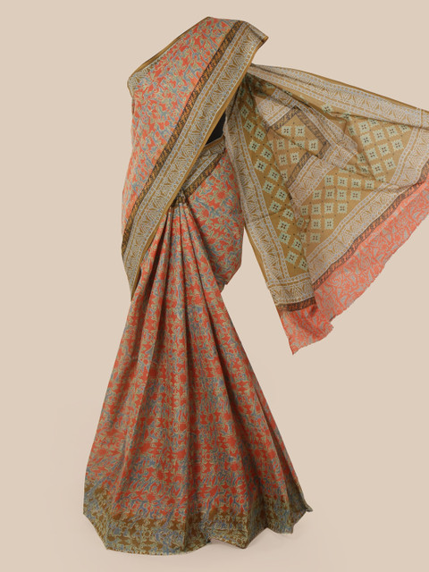 

Pothys Grey Printed Pure Cotton Saree
