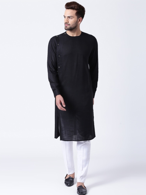 

I Know Men Black Kurta