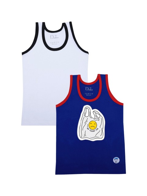 

DChica Boys Pack Of 2 Assorted Cotton Innerwear Vests DCVSMR6566