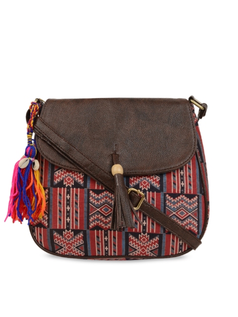 

Vivinkaa Red Printed Sling Bag
