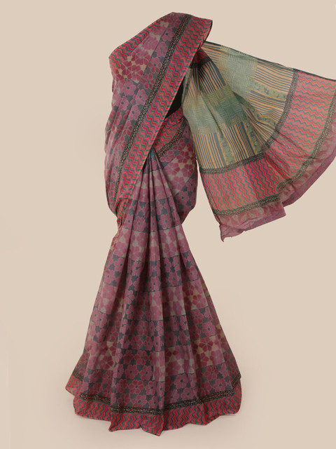 

Pothys Multicoloured Printed Pure Cotton Saree, Multi