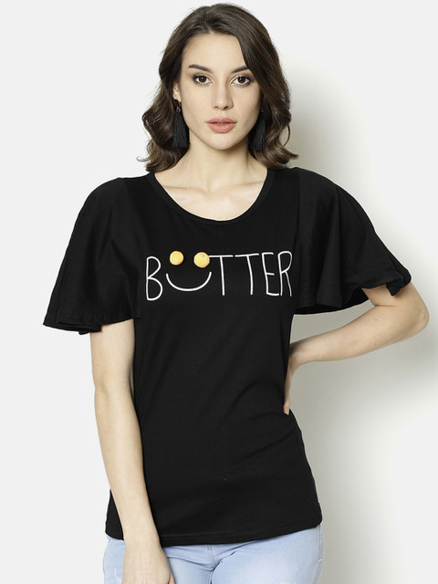 

V2 Value & Variety Women Black Chambray Regular Top