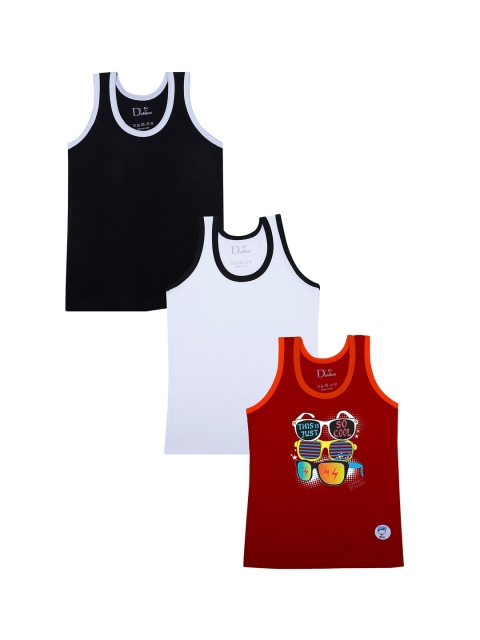 

DChica Boys Pack Of 3 Assorted Cotton Innerwear Vests DCVSAP6739