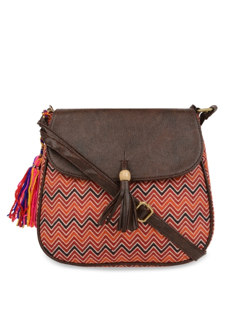 

Vivinkaa Multicoloured Printed Sling Bag, Multi