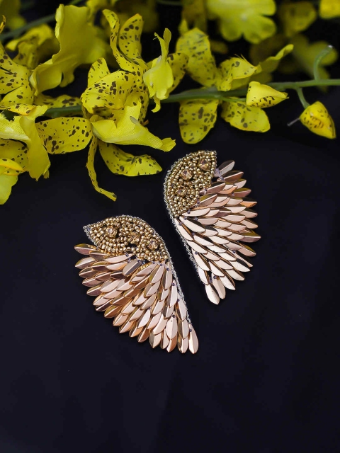 

Bellofox Gold-Toned Contemporary Drop Earrings