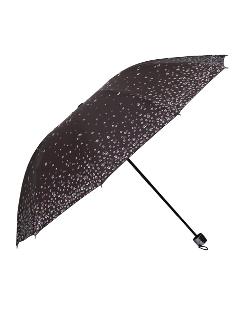 

LOOM LEGACY Brown & White Floral Printed 3-Fold Umbrella