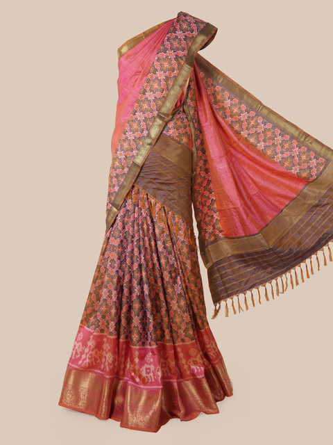 

Pothys Multicoloured Printed Art Silk Saree, Multi