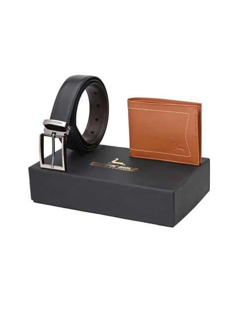 

Pacific Gold Men Black & Brown Accessory Gift Set