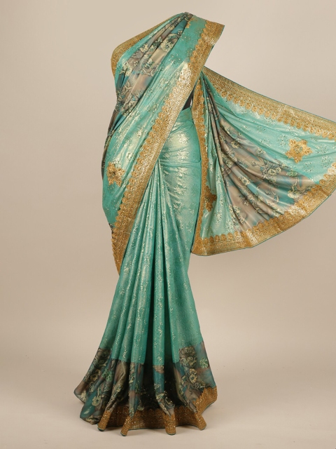 

Pothys Green Woven Design Jute Silk Saree